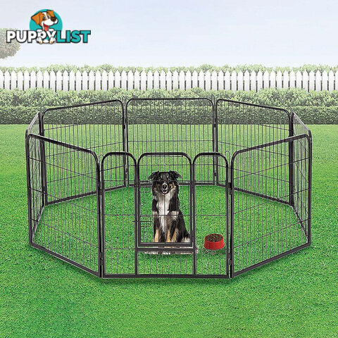 8 Panel Heavy Duty Pet Dog Playpen Puppy Exercise Fence Enclosure Cage - V63-827761