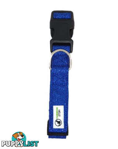 Bling Glitter Overlay Nylon Collar - Breakaway Buckle - Moondidley Pets - MDPCOLBLIMGRN