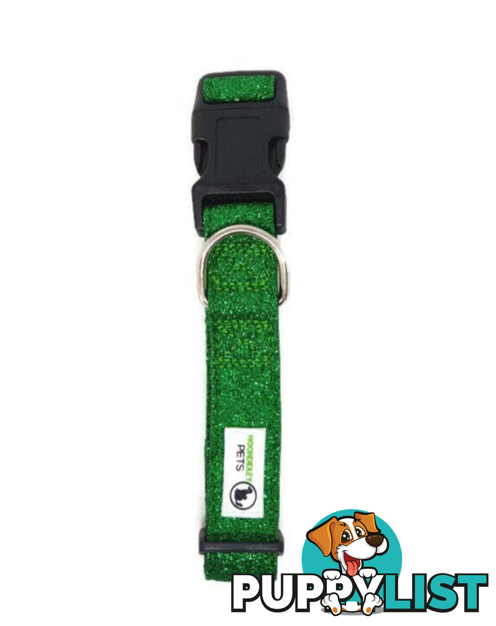Bling Glitter Overlay Nylon Collar - Breakaway Buckle - Moondidley Pets - MDPCOLBLISLPNK
