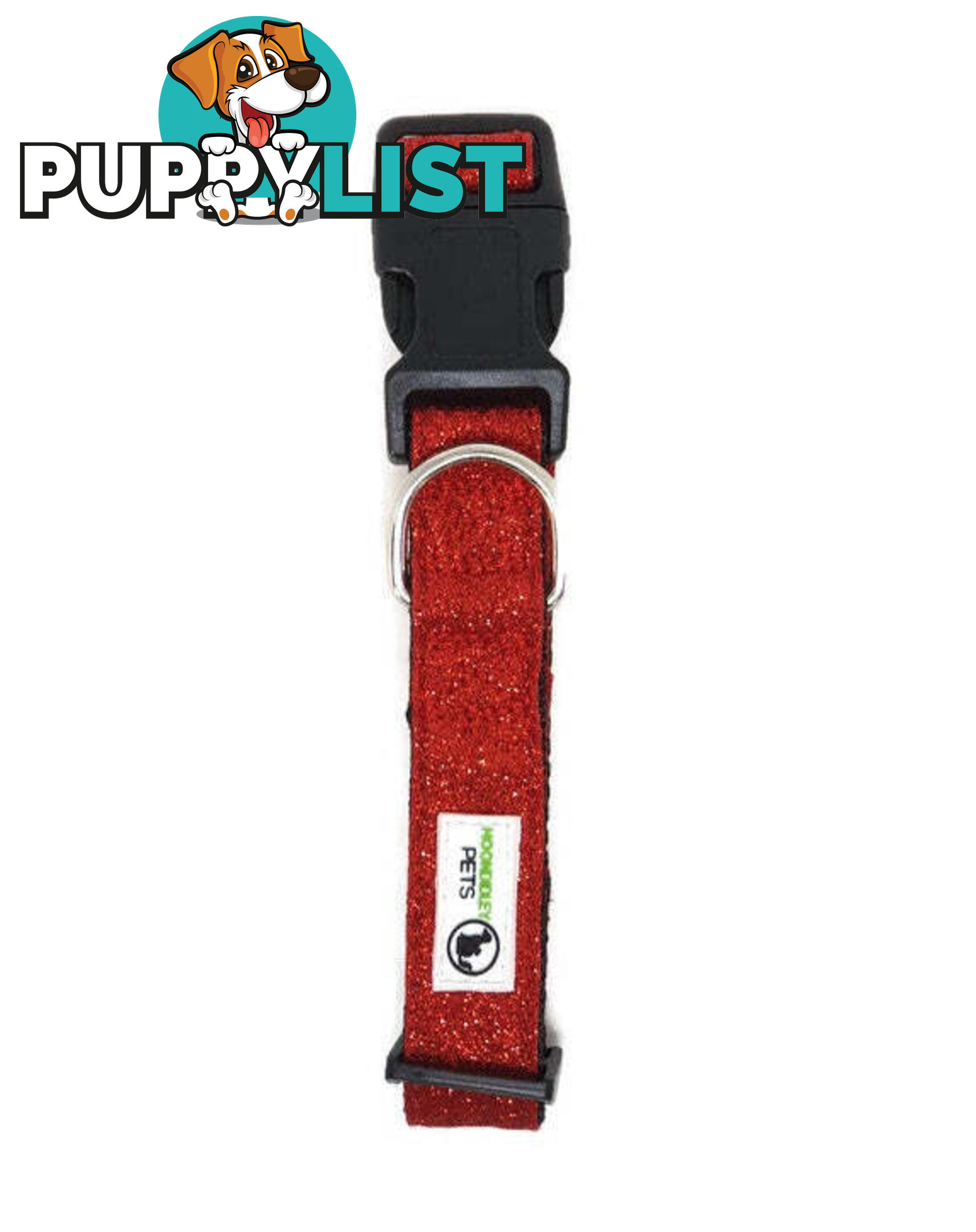 Bling Glitter Overlay Nylon Collar - Breakaway Buckle - Moondidley Pets - MDPCOLBLISLPNK
