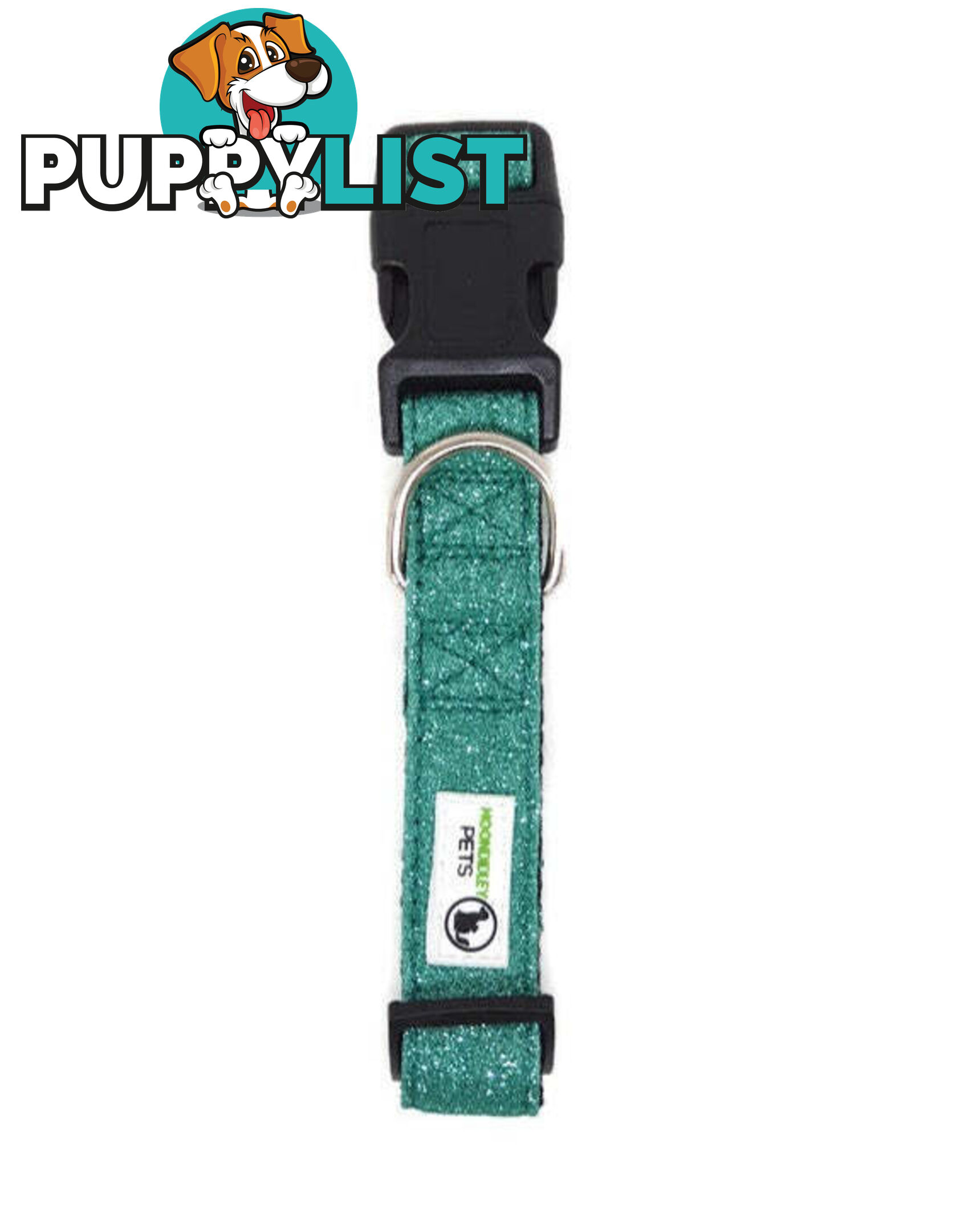 Bling Glitter Overlay Nylon Collar - Breakaway Buckle - Moondidley Pets - MDPCOLBLISLPNK