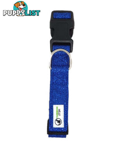 Bling Glitter Overlay Nylon Collar - Breakaway Buckle - Moondidley Pets - MDPCOLBLISLPNK