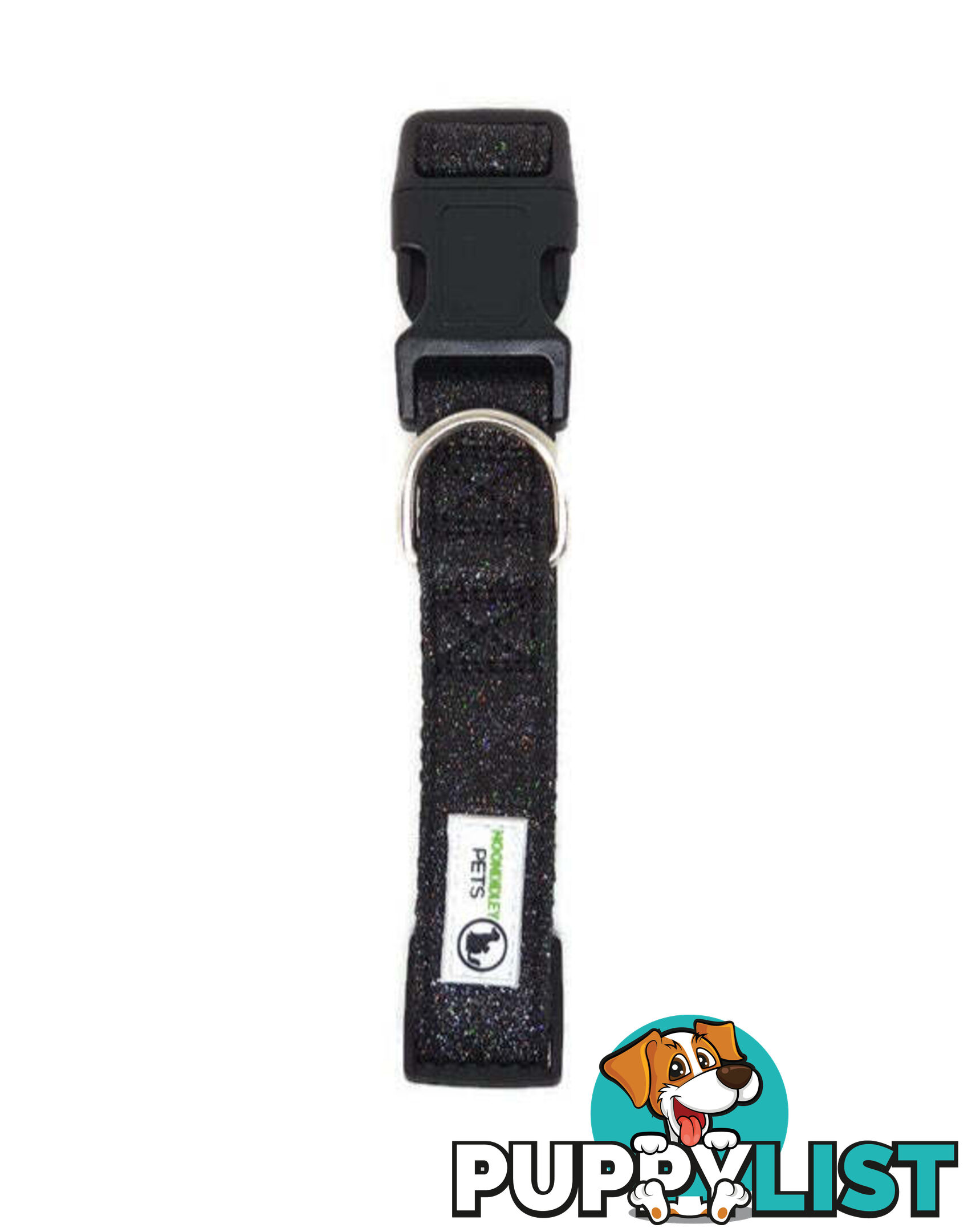 Bling Glitter Overlay Nylon Collar - Breakaway Buckle - Moondidley Pets - MDPCOLBLISLPNK