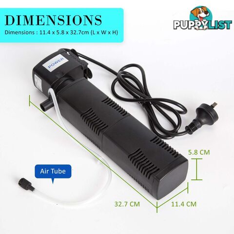 Aquarium Submersible Filter Pond Pump 1200L/H 22W 1.6m - V274-AQ-JP024F-22