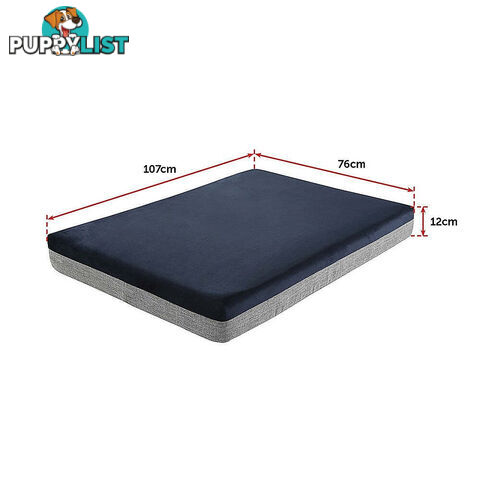 Memory Foam Dog Bed 12CM Thick Large Orthopedic Dog Pet Beds Waterproof Big - V63-826451