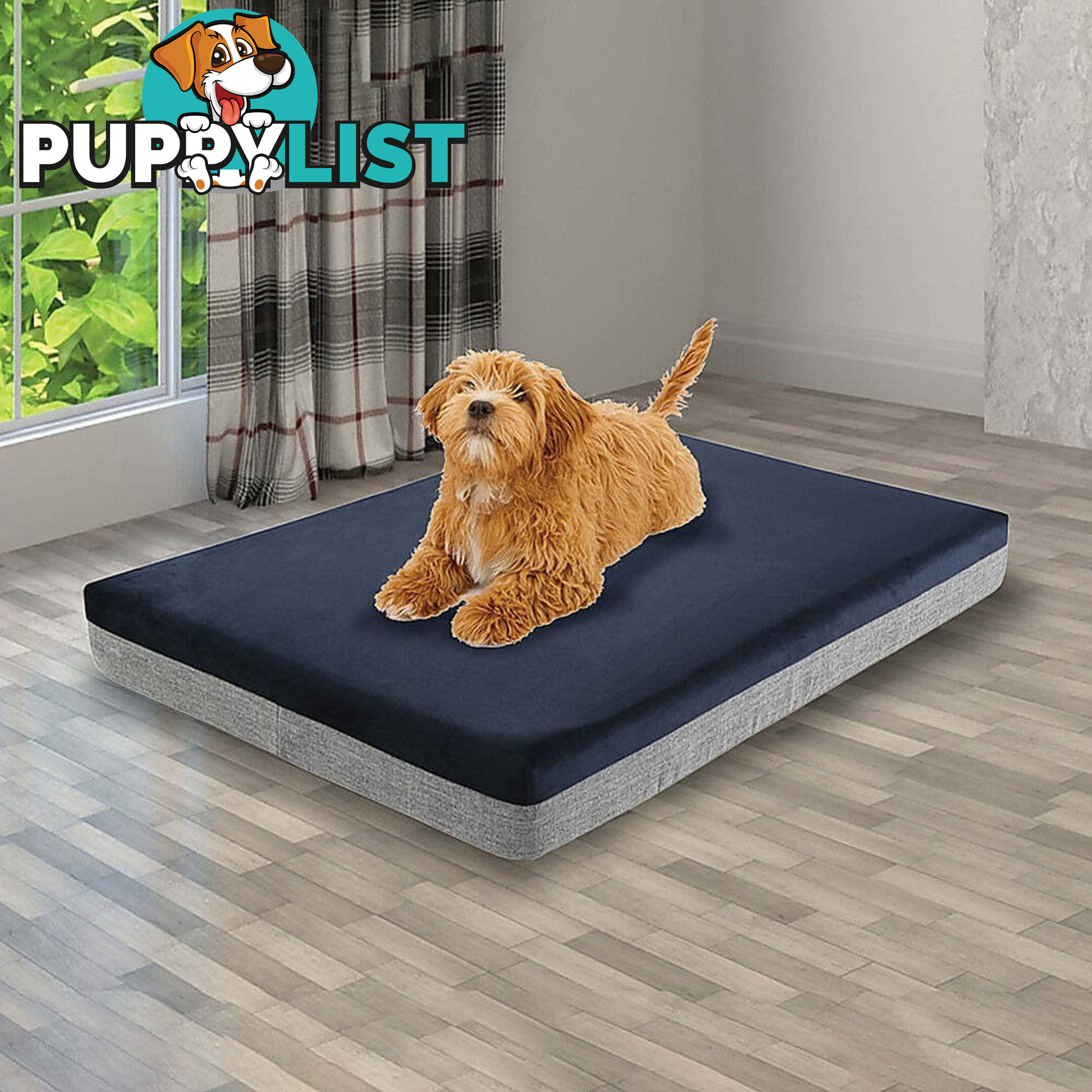 Memory Foam Dog Bed 12CM Thick Large Orthopedic Dog Pet Beds Waterproof Big - V63-826451