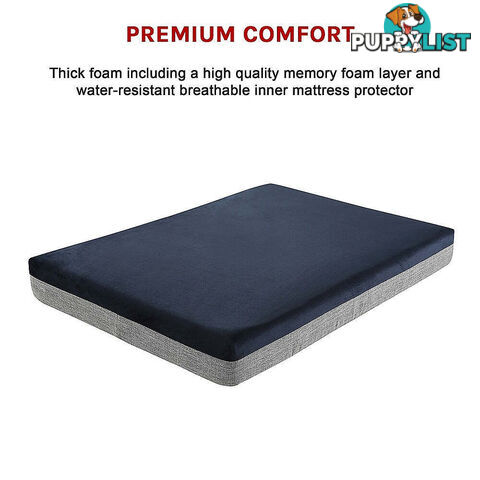 Memory Foam Dog Bed 12CM Thick Large Orthopedic Dog Pet Beds Waterproof Big - V63-826451