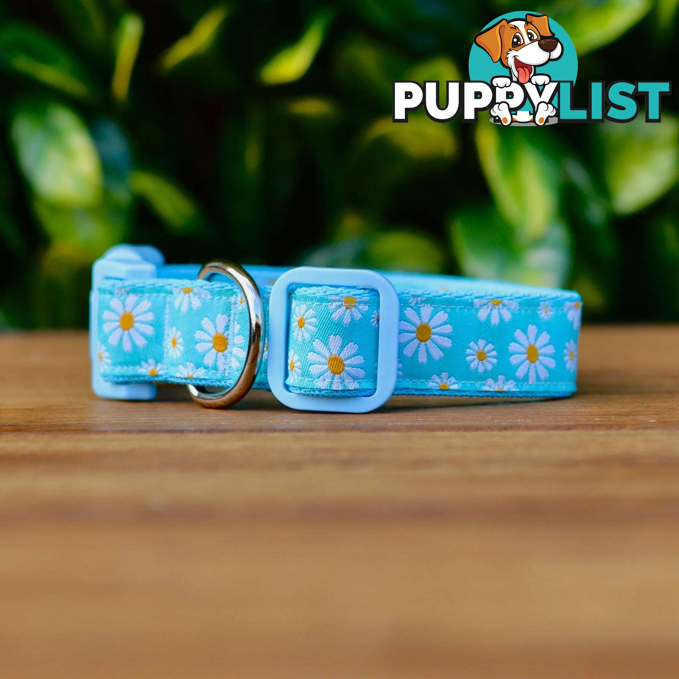 Daisy Dog Collar -  Hand Made by The Bark Side - TBSDAILPNK