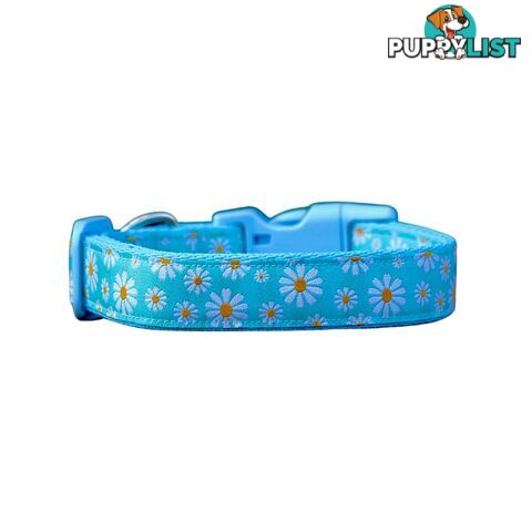 Daisy Dog Collar -  Hand Made by The Bark Side - TBSDAILPNK