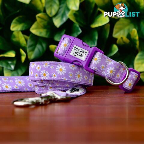 Daisy Dog Collar -  Hand Made by The Bark Side - TBSDAILPNK