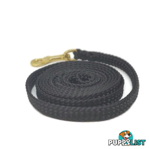 1.8m to 10m Long Dog Lead No Stitching Tough Yarnix 10mm Wide - YNXLD10-5-GRN-BR