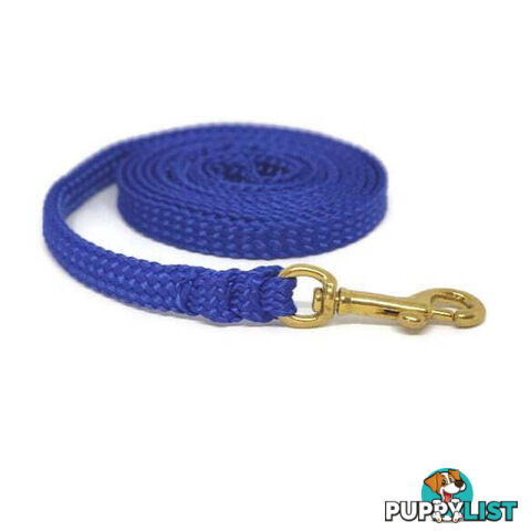 1.8m to 10m Long Dog Lead No Stitching Tough Yarnix 10mm Wide - YNXLD10-5-GRN-BR