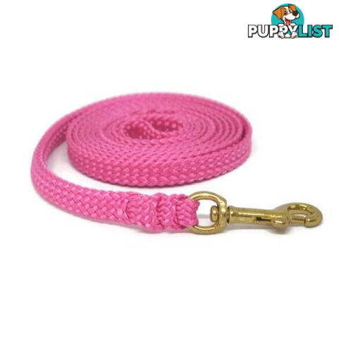 1.8m to 10m Long Dog Lead No Stitching Tough Yarnix 10mm Wide - YNXLD10-5-GRN-BR