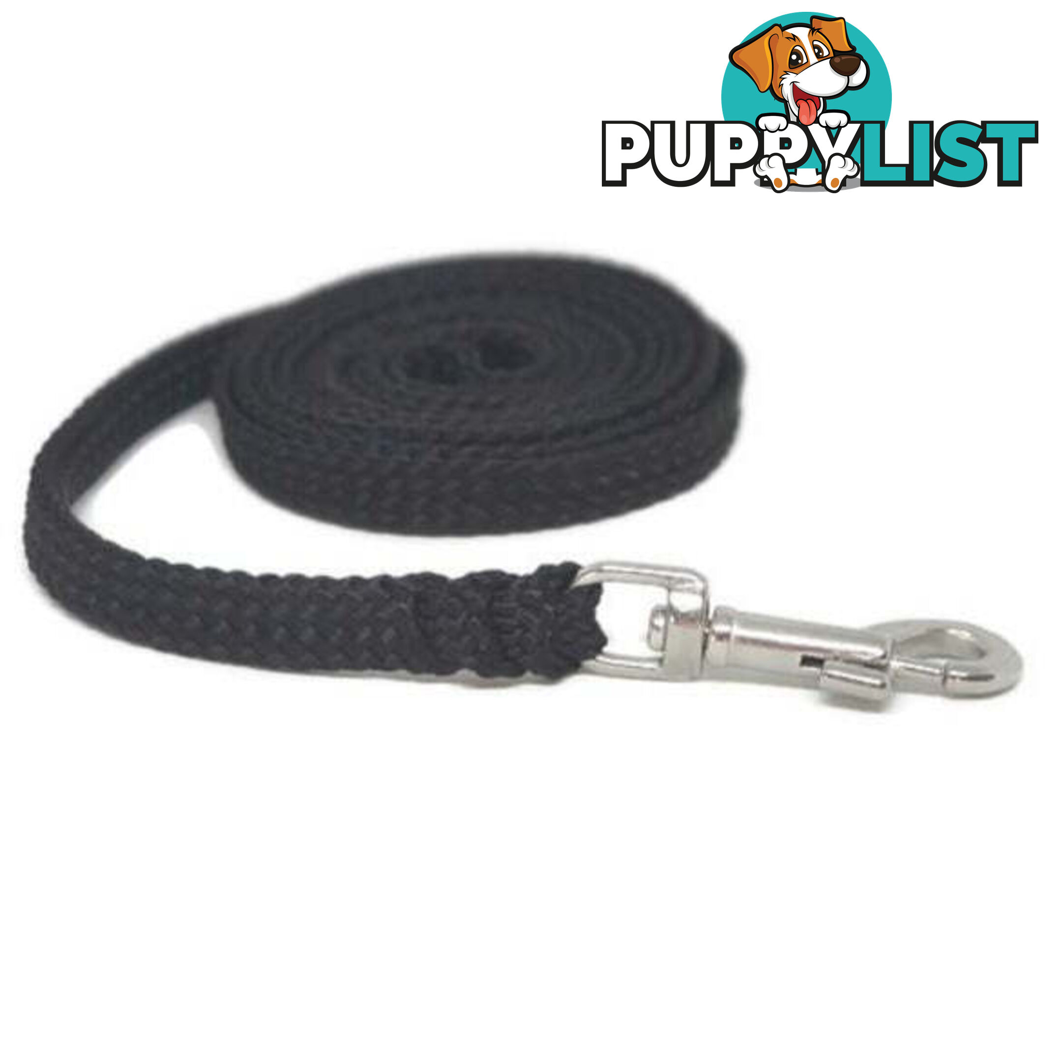 1.8m to 10m Long Dog Lead No Stitching Tough Yarnix 10mm Wide - YNXLD10-5-GRN-BR