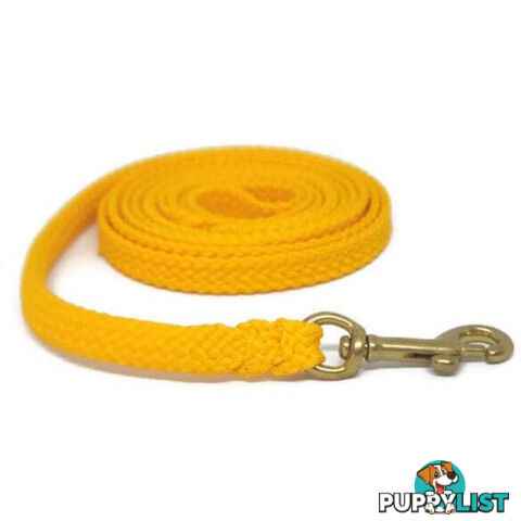 1.8m to 10m Long Dog Lead No Stitching Tough Yarnix 10mm Wide - YNXLD10-5-GRN-BR