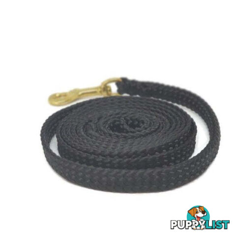 1.8m to 10m Long Dog Lead No Stitching Tough Yarnix 10mm Wide - YNXLD10-5-GRN-BR