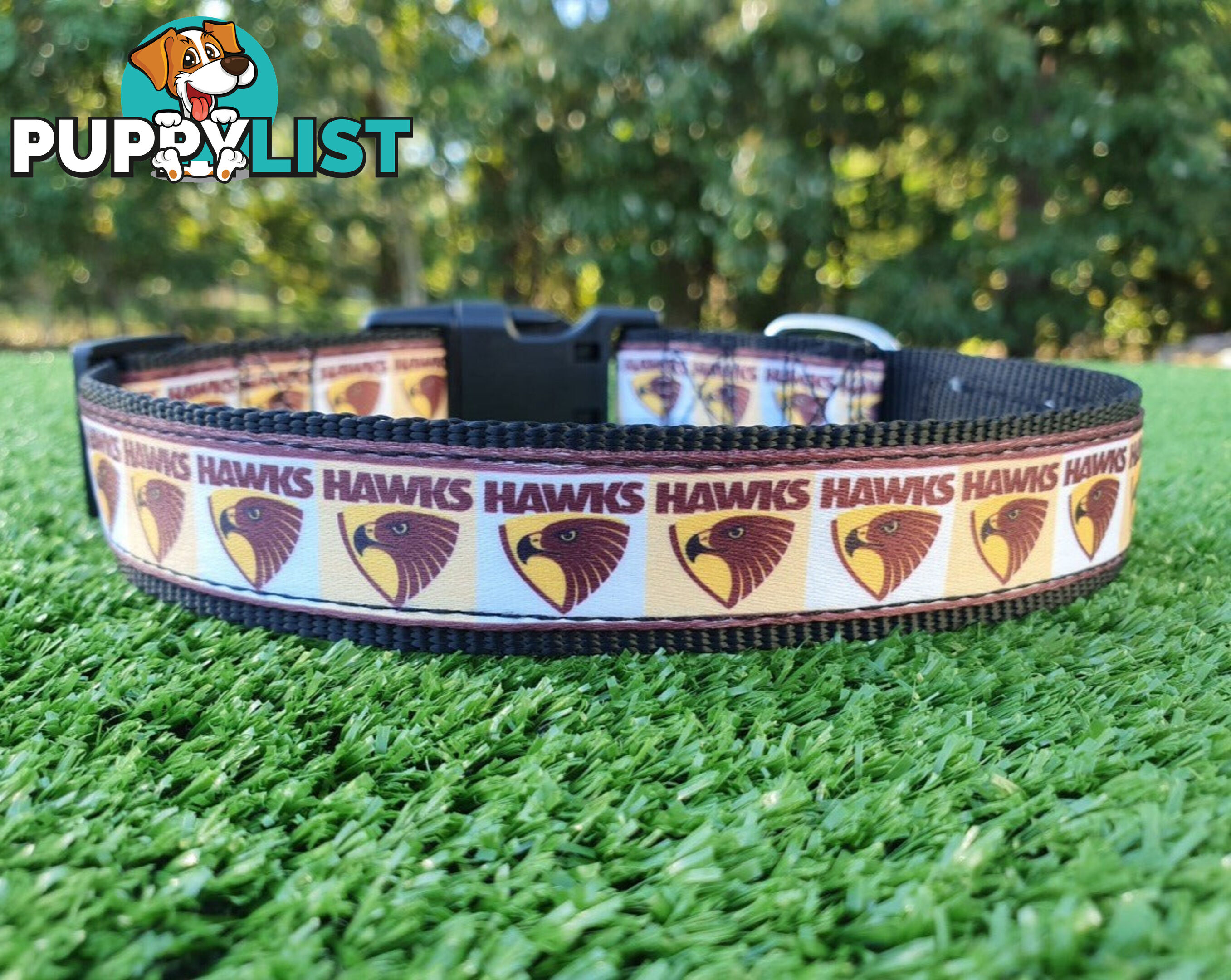 AFL Dog Collars, Footy - Aussie Rules - Moondidley Pets - MDPCOLAFLMFD