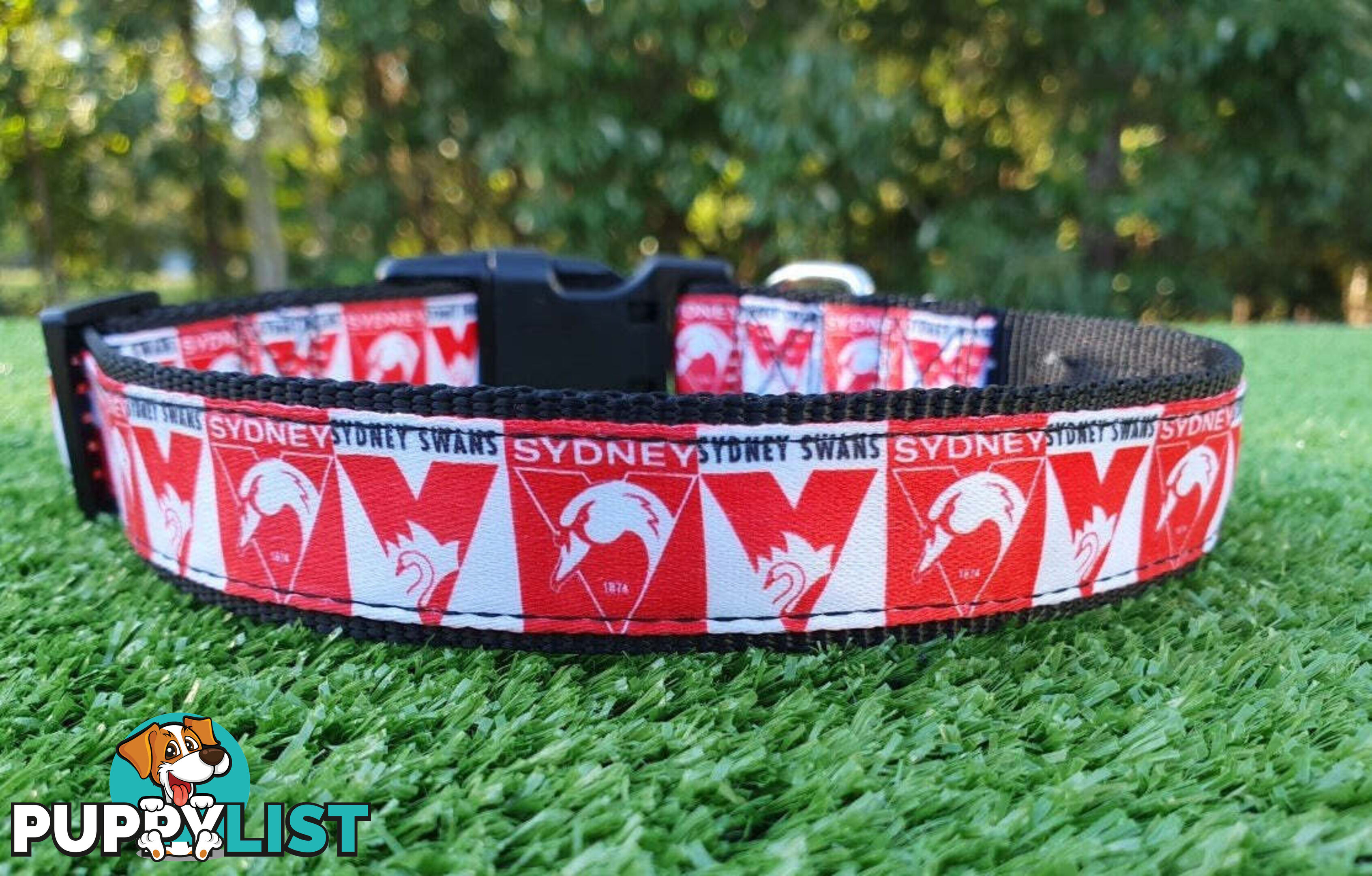AFL Dog Collars, Footy - Aussie Rules - Moondidley Pets - MDPCOLAFLMFD