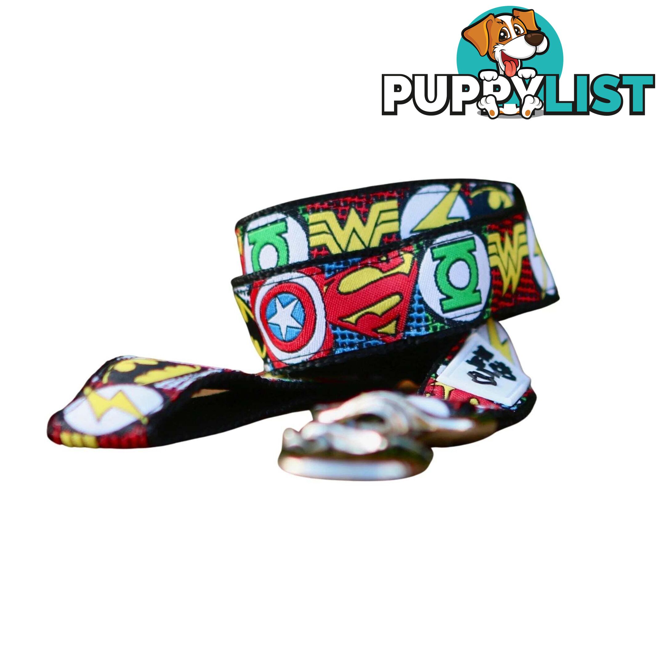 Superhero Dog Lead / Dog Leash - Hand Made by The Bark Side - TBSLDSUPRED251.8