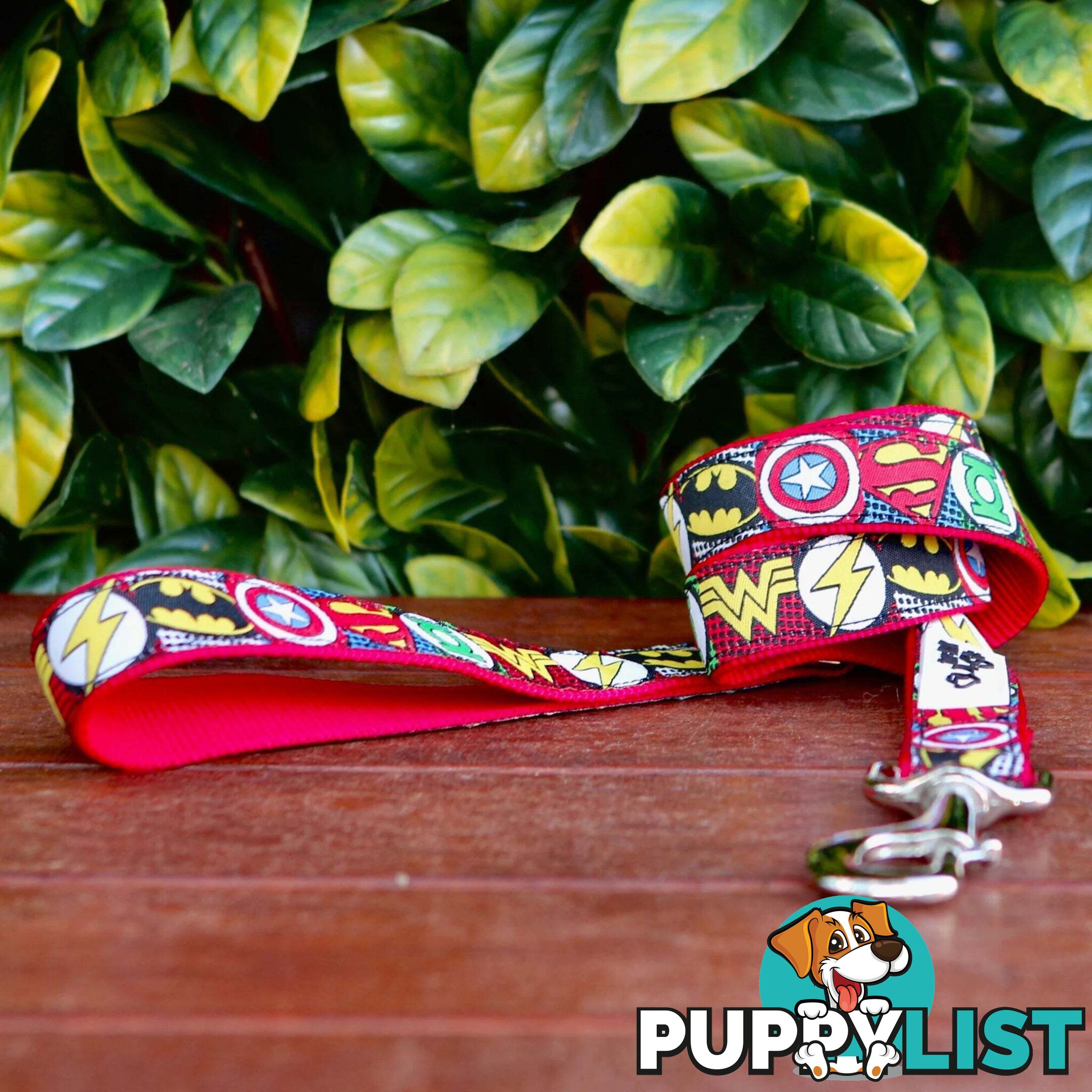 Superhero Dog Lead / Dog Leash - Hand Made by The Bark Side - TBSLDSUPRED251.8