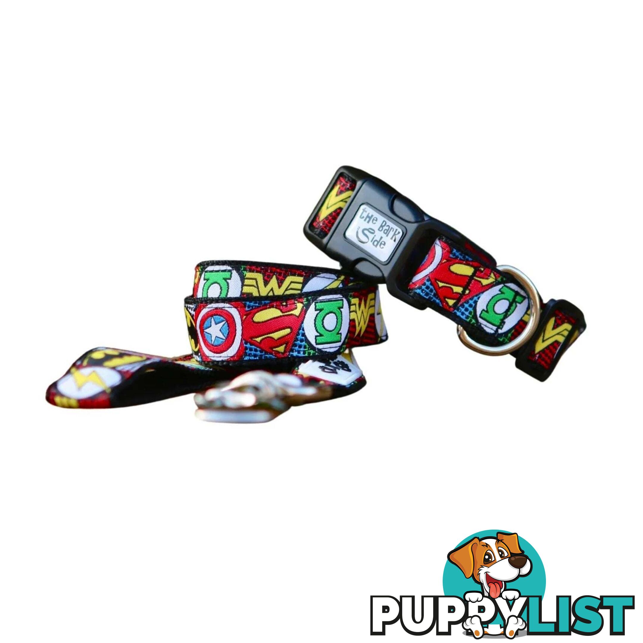 Superhero Dog Lead / Dog Leash - Hand Made by The Bark Side - TBSLDSUPRED251.8