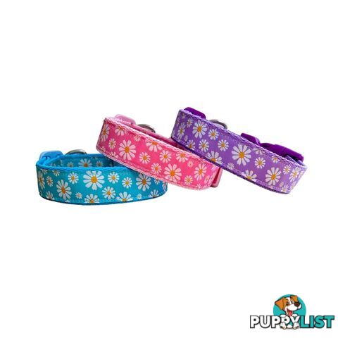 Daisy Dog Collar -  Hand Made by The Bark Side - TBSDAISMLAV