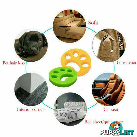 2Pcs Pet Hair Remover Floating Fur Catcher Laundry Lint Dog Cat Washing Machine - V201-439860