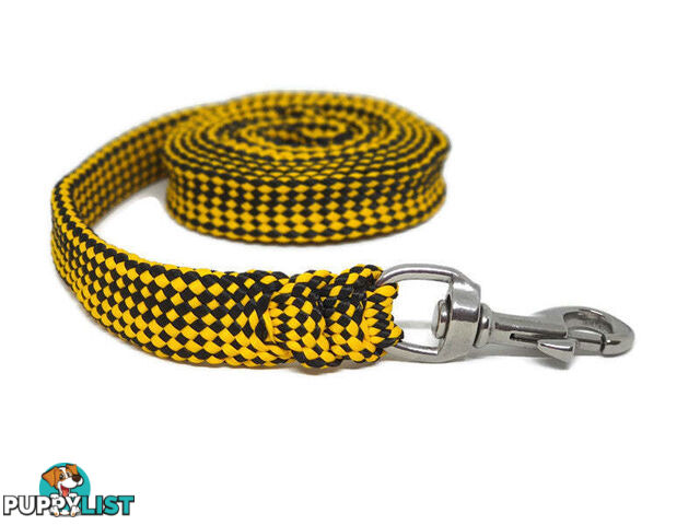 1.8m to 10m Long Dog Lead No Stitching Tough Yarnix 20mm Wide - YNXLD205BRBLU