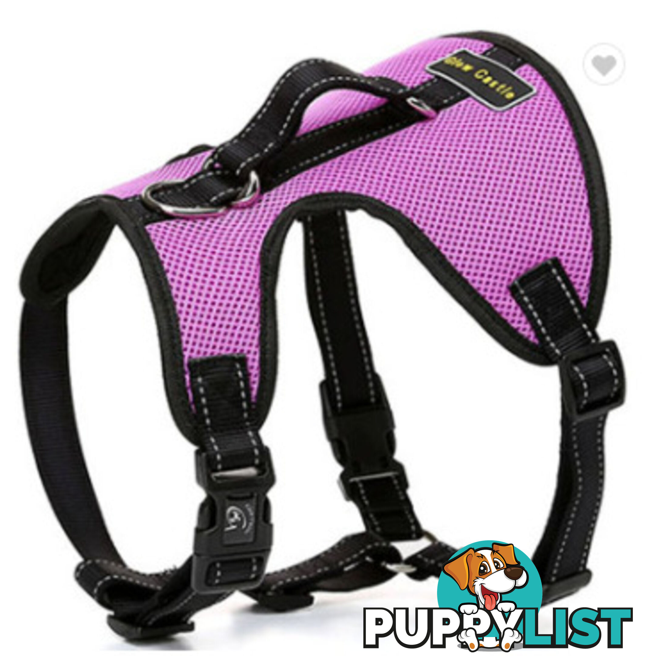 Dog Harness Billi Bob Soft Mesh Reflective Webbing - Moondidley Pets - MDPHARBILLGRN