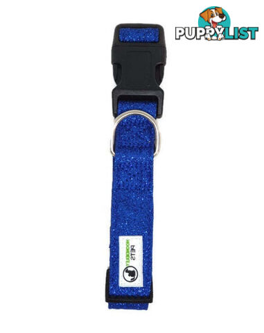 Bling Glitter Overlay Nylon Collar - Breakaway Buckle - Moondidley Pets - MDPCOLBLIXLTUR