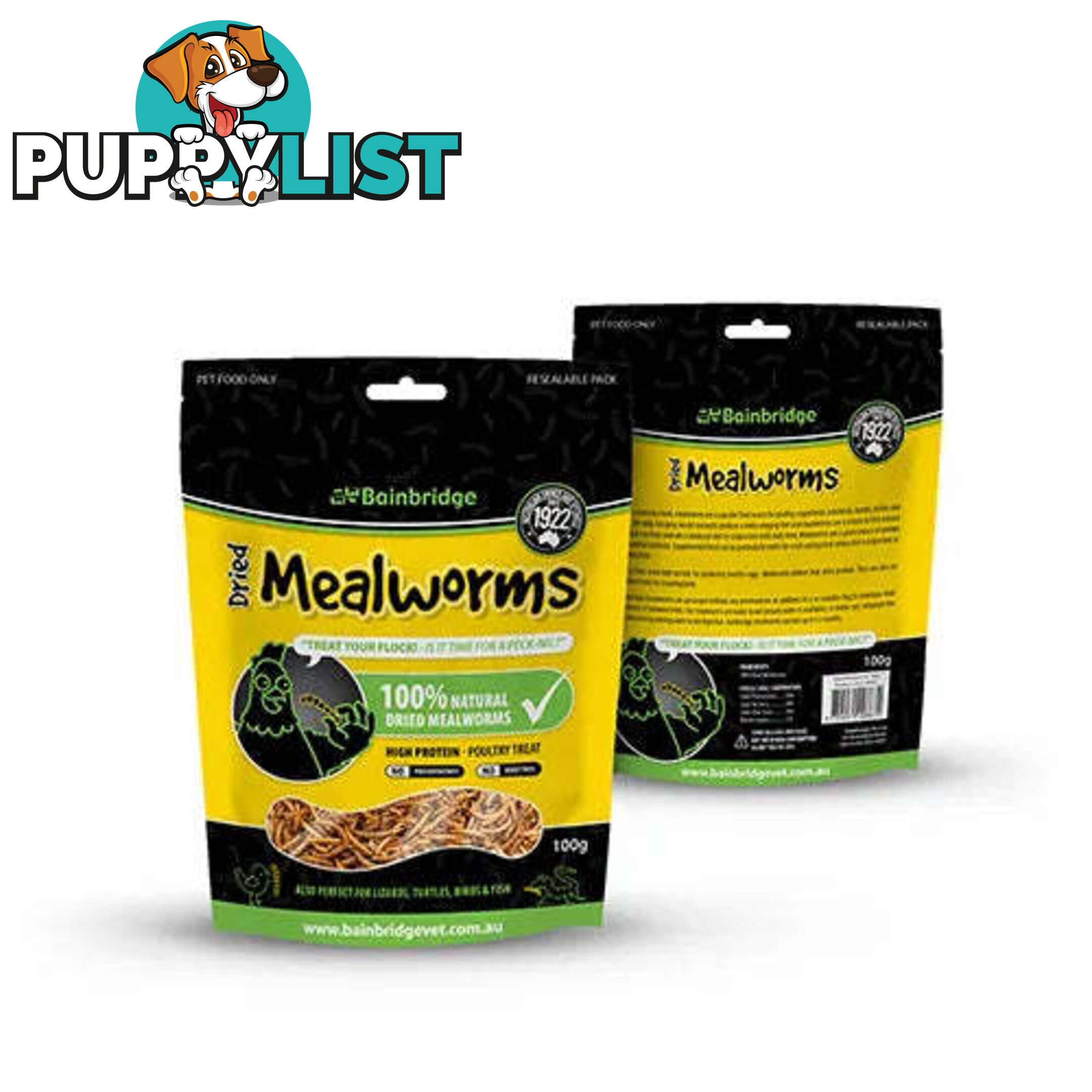 DRIED MEALWORMS - BAINBRIDGE - BB-A8451
