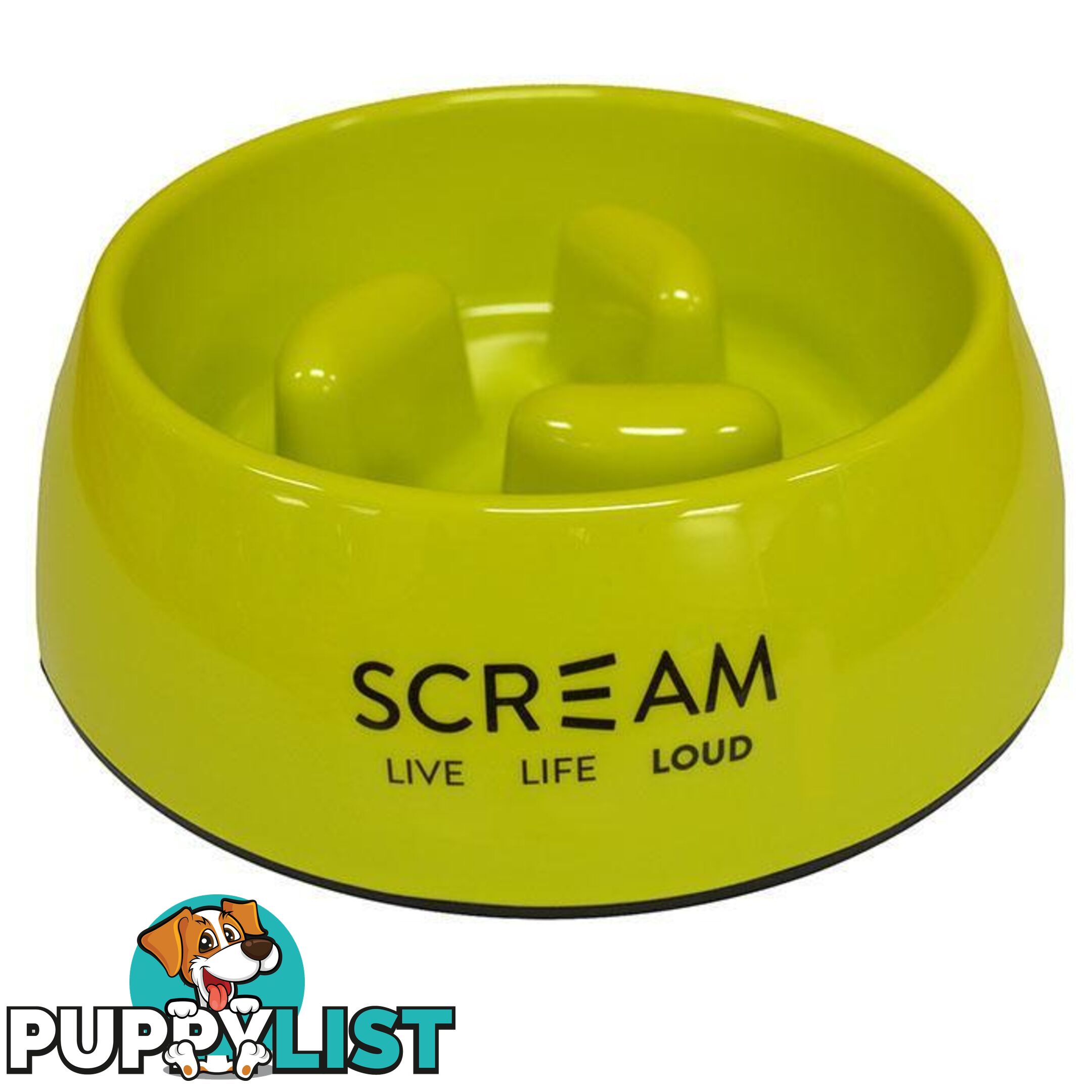 Scream Round Slow-Down Pillar Bowl Loud Green - PPP-49-SB04065