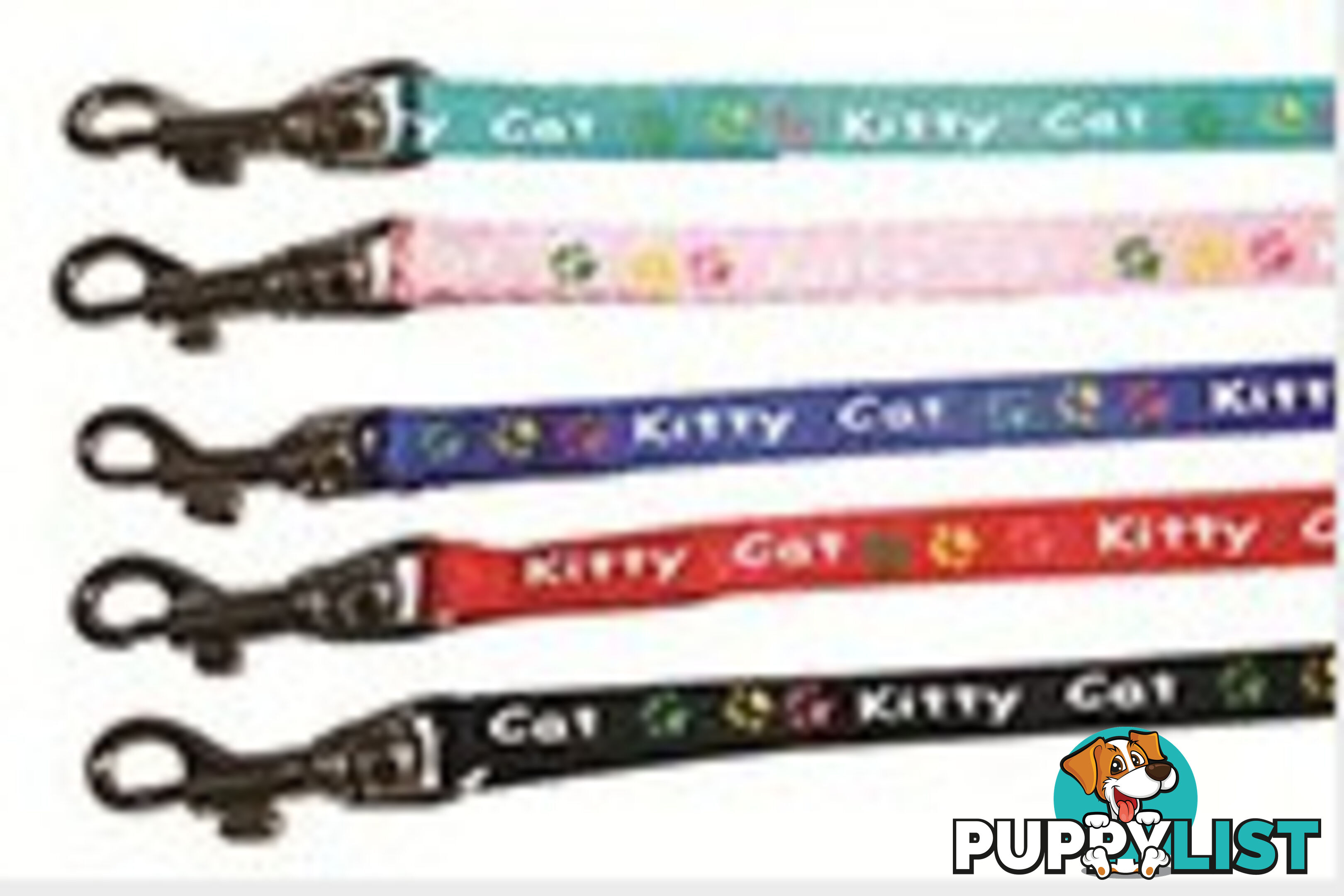 Kitty Kat Leash 3/8" - PPP-20-1582-RD