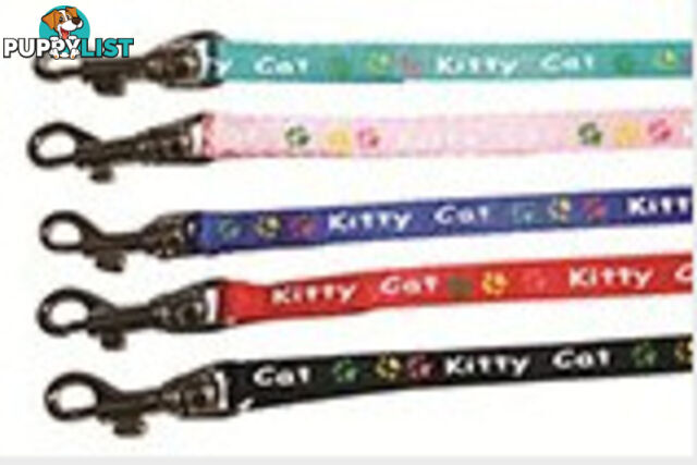 Kitty Kat Leash 3/8" - PPP-20-1582-RD