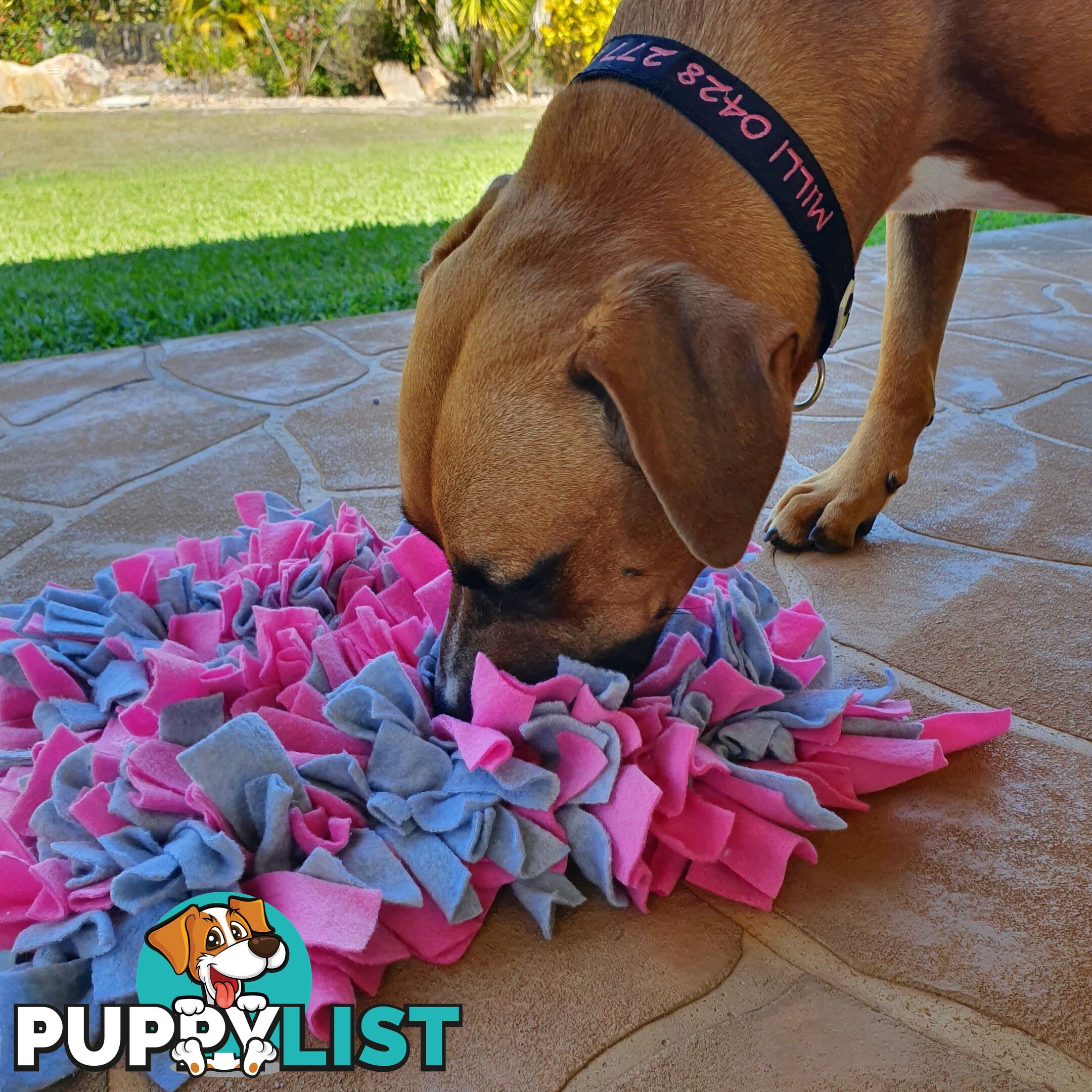 Snuffle Mats - Premium Heavy Duty Rubber Based - Pet Treat Play - Calms Anxiety - Slow Feeder - SNUFFLE-MED-NVGR