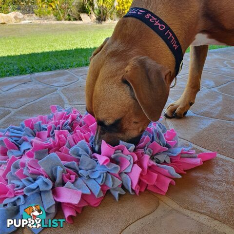 Snuffle Mats - Premium Heavy Duty Rubber Based - Pet Treat Play - Calms Anxiety - Slow Feeder - SNUFFLE-MED-NVGR