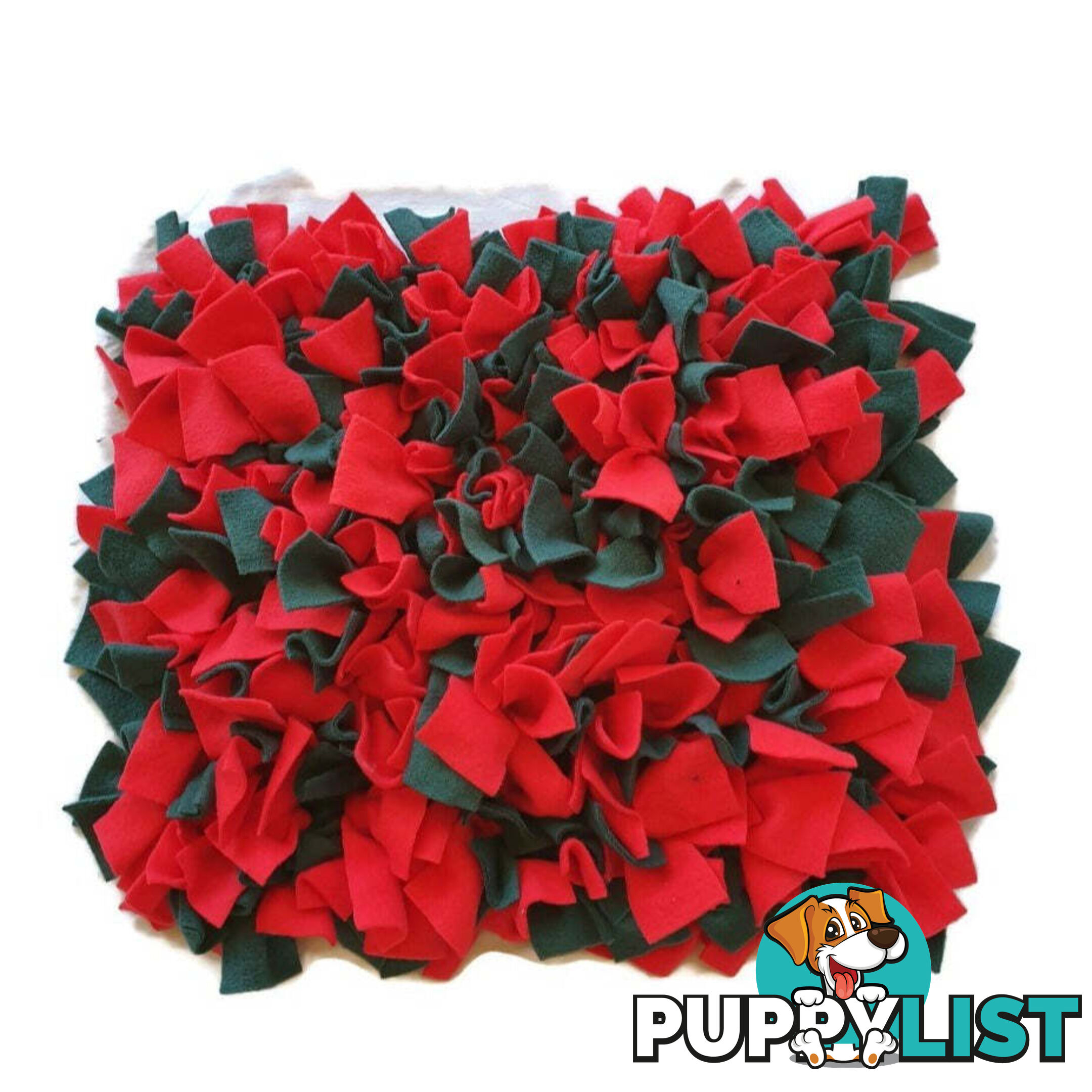 Snuffle Mats - Premium Heavy Duty Rubber Based - Pet Treat Play - Calms Anxiety - Slow Feeder - SNUFFLE-MED-NVGR