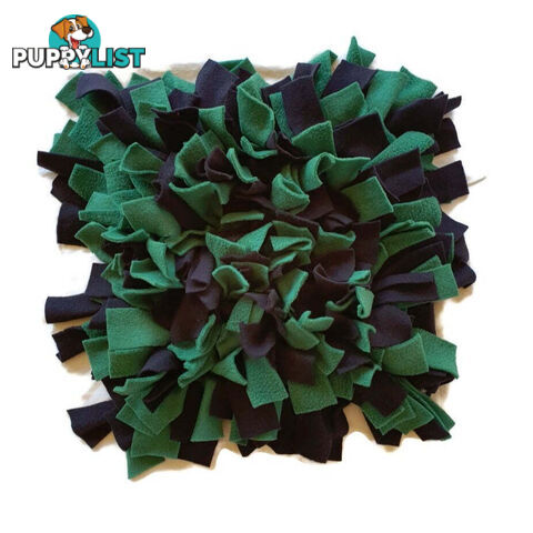 Snuffle Mats - Premium Heavy Duty Rubber Based - Pet Treat Play - Calms Anxiety - Slow Feeder - SNUFFLE-MED-NVGR