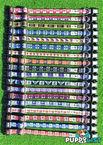 AFL Dog Collars, Footy - Aussie Rules - Moondidley Pets - MDPCOLAFLXSWCE