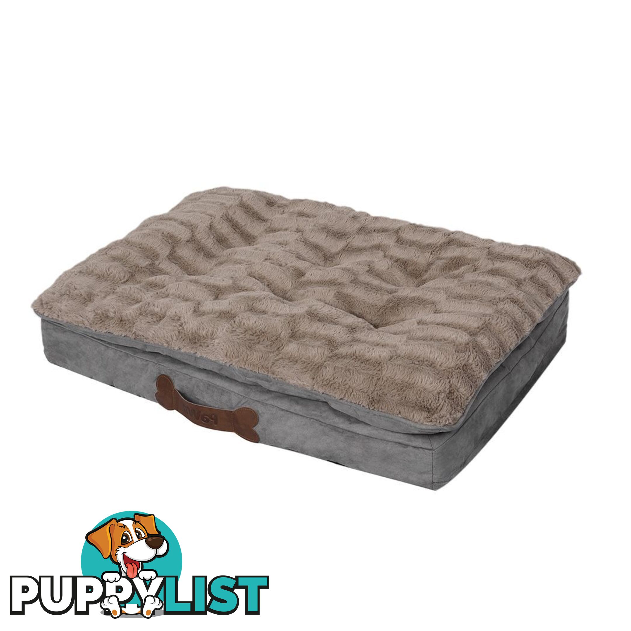 Dog Calming Bed Pet Cat Removable Cover Washable Orthopedic Memory Foam PaWz - WB-PT1058-XL-KH