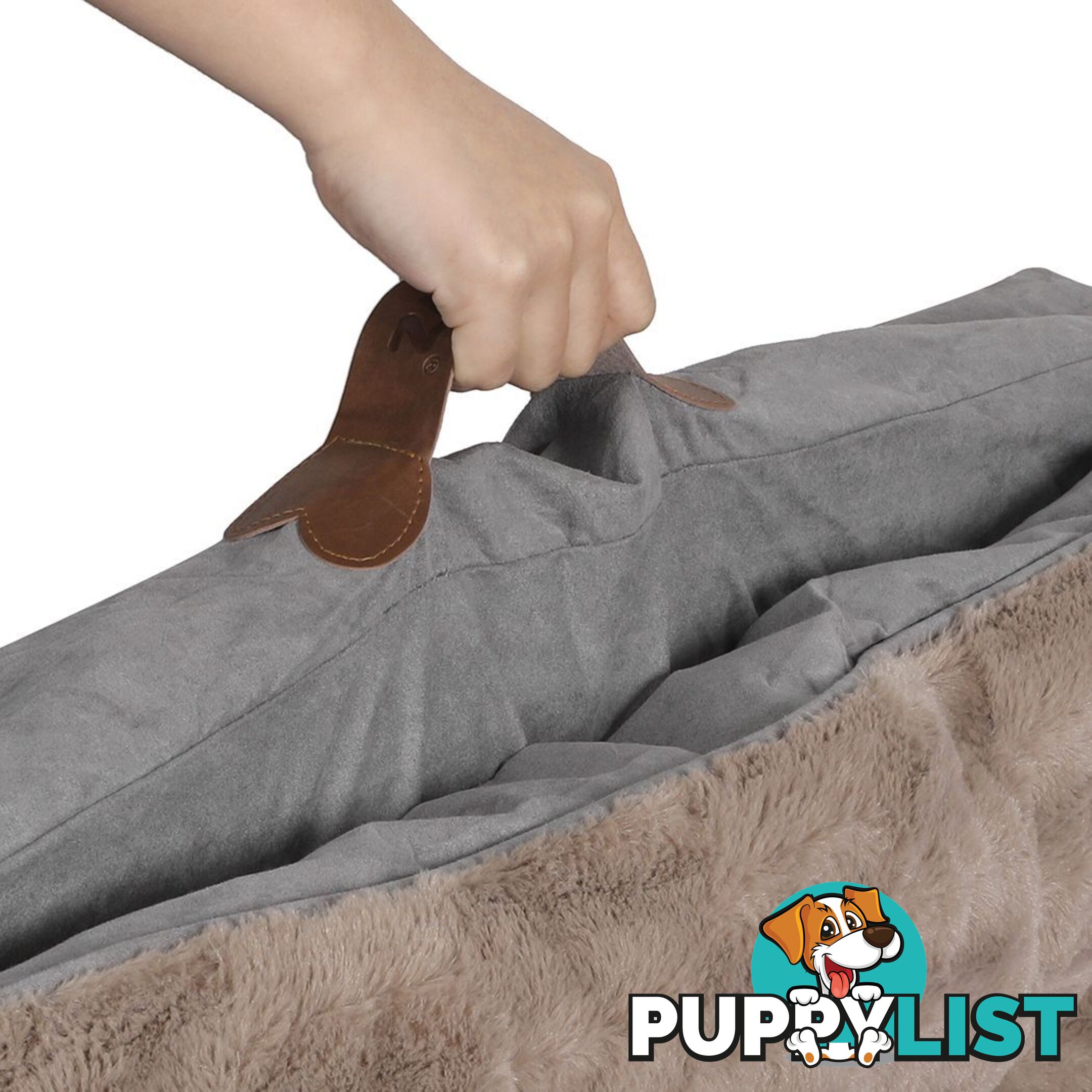 Dog Calming Bed Pet Cat Removable Cover Washable Orthopedic Memory Foam PaWz - WB-PT1058-XL-KH