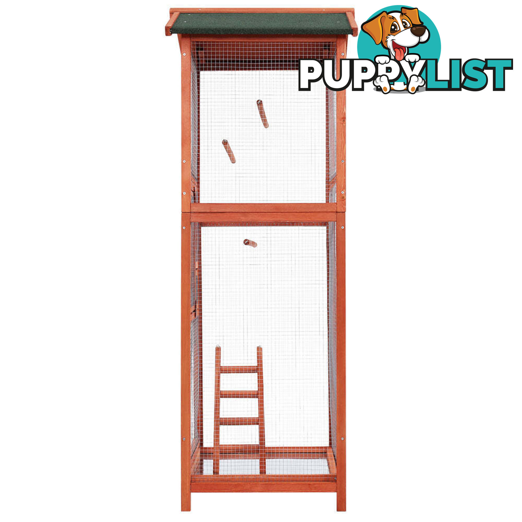 i.Pet Bird Cage 72cm x 60cm x 168cm Pet Cages Large Aviary Parrot Carrier Travel Canary Wooden XL - PET-GT-BIRD-WBC02