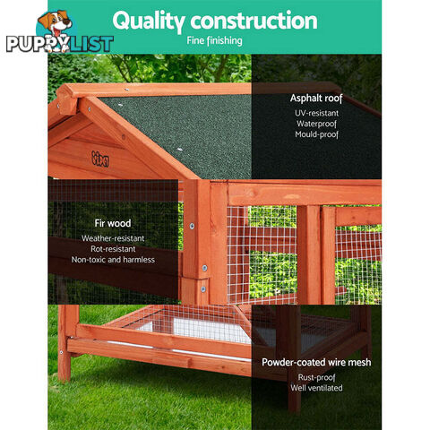 i.Pet Bird Cage 72cm x 60cm x 168cm Pet Cages Large Aviary Parrot Carrier Travel Canary Wooden XL - PET-GT-BIRD-WBC02