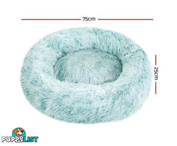 Pet Bed Dog Cat Calming Bed Sleeping Comfy Washable - PET-BED-D90-WHBR