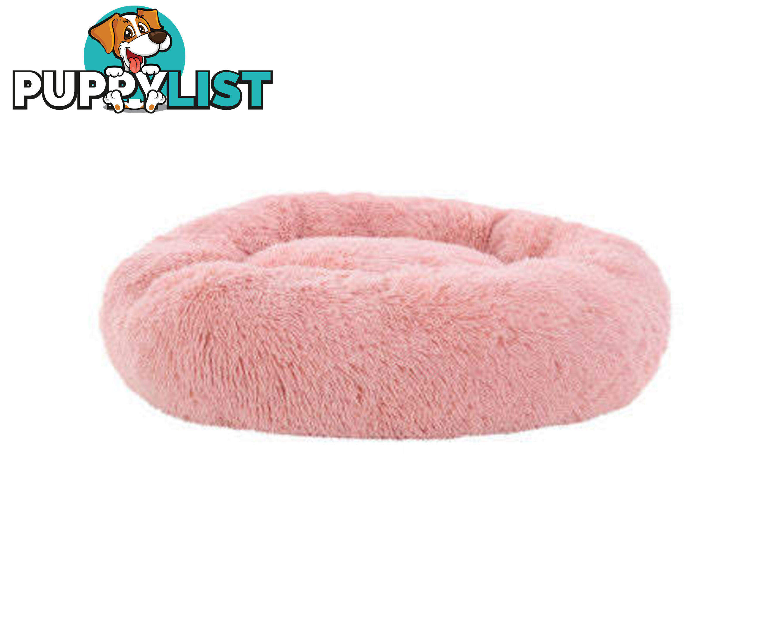 Pet Bed Dog Cat Calming Bed Sleeping Comfy Washable - PET-BED-D90-WHBR