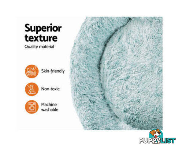 Pet Bed Dog Cat Calming Bed Sleeping Comfy Washable - PET-BED-D90-WHBR