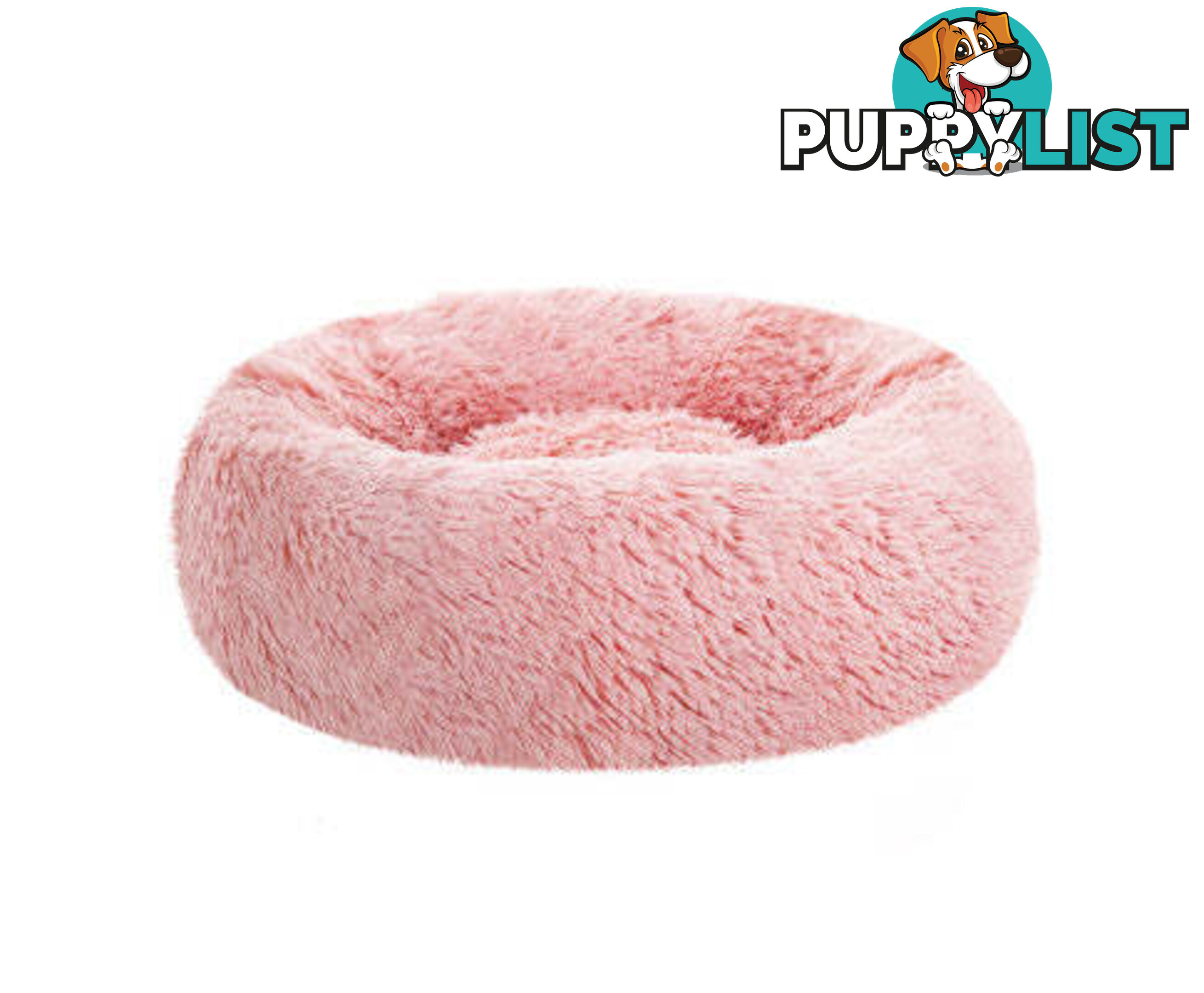 Pet Bed Dog Cat Calming Bed Sleeping Comfy Washable - PET-BED-D90-WHBR