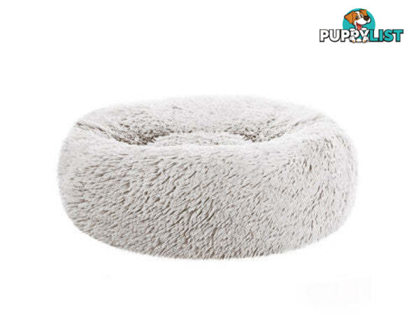 Pet Bed Dog Cat Calming Bed Sleeping Comfy Washable - PET-BED-D90-WHBR