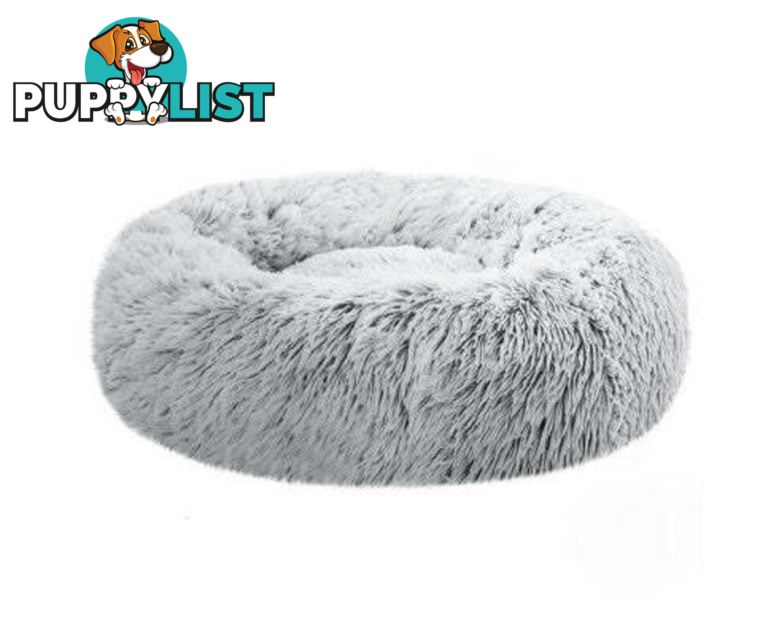 Pet Bed Dog Cat Calming Bed Sleeping Comfy Washable - PET-BED-D90-WHBR