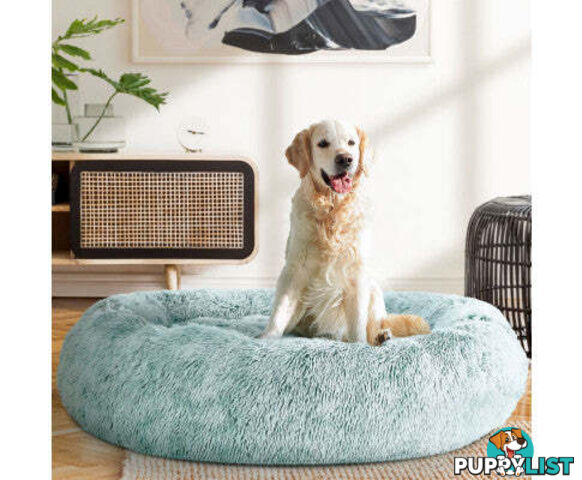 Pet Bed Dog Cat Calming Bed Sleeping Comfy Washable - PET-BED-D90-WHBR